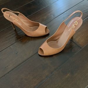 Sergio Rossi Peep Toe Pumps